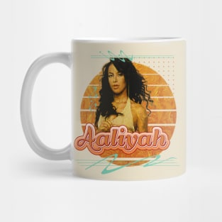 Aaliyah \\ Retro Art Mug